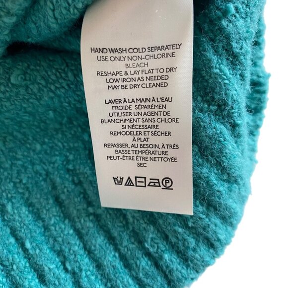 Free People Reverie V-Neck Sweater in Emerald Aura Sz S Cozy Boho Colorful - Picture 9 of 12